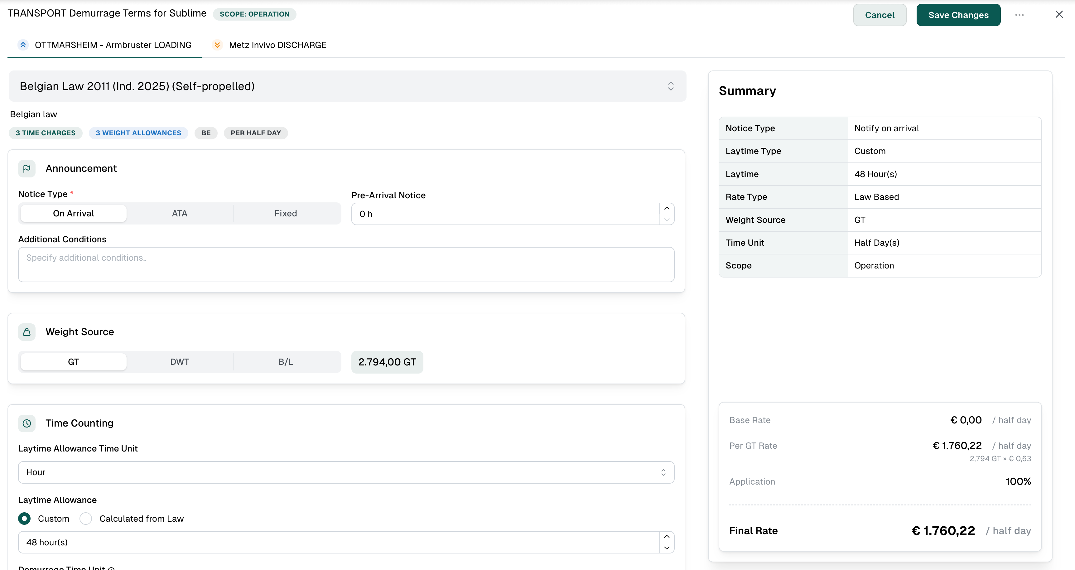 Demurrage-Management